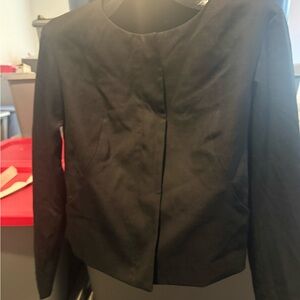 Women’s Black Collarless Jacket mp14